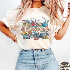 Vintage Disneyland Resort Comfort Colors Shirt, Retro Disneyland Parks Shirt, Magic Kingdom Shirt, Disneyworld Shirts, Disney Family Shirts