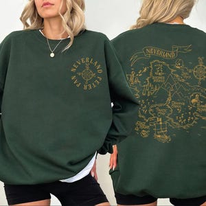 Retro Disney Peter Pan Neverland Map Shirt, Disney Peter Pan, Darling Flight Neverland Tee, Tinker Bell, Disney Shirts, Disney Family Shirts