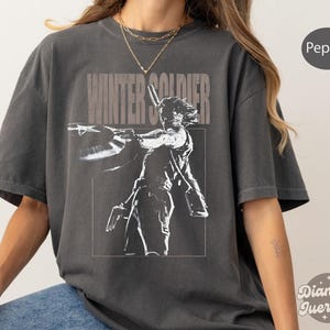 Oversized Winter Soldier Vintage Shirt, Bucky Barnes Shirt, Bucky Barnes Retro 90s Tshirt, Bucky Barnes Thunderbolts Tee Winter Soldier 1917