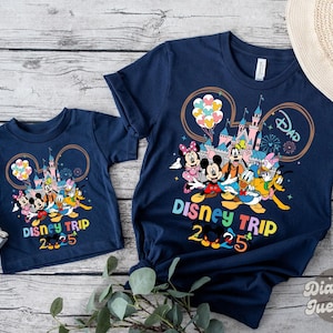 Disneyland Family Trip 2025 Shirt, Disneyland Mickey And Friends Shirt, Family Matching Trip Shirt, Disneyland Trip 2025, Walt Disneyworld