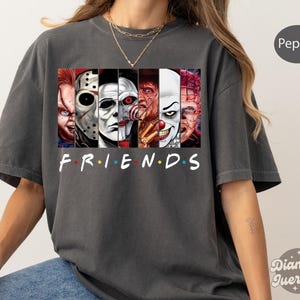 Vintage 90s Halloween Movies, Retro Horror Night Comfort Colors Shirt, Halloween Vibes Tee, Halloween Shirt, Horror Movies Characters Shirt