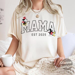 Disney Mama Est 2025 Shirt, Minnie Disney Mom Shirt, Minnie Mama Tee, Disney Mommy Birthday Shirt, Disney Family Trip Tee