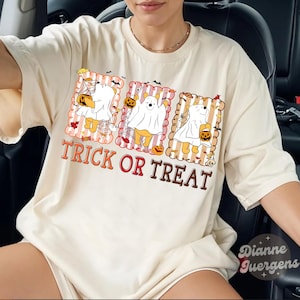 Retro Bear Ghost Halloween Tshirts, Cartoon Halloween shirts, Spooky Season Tee, Stay Spooky Shirts, Bear Cute Fall, Honey Bear Halloween