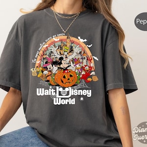 Retro Disneyworld Halloween Comfort Colors Shirt, Disneyworld Florida Shirt, Mickey And Friends Halloween Shirt, Disneyworld Est.1971 Shirt