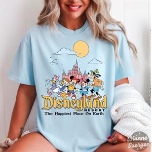 Vintage Disneyland Resort Comfort Colors Shirt, Retro Disneyland Parks Shirt, Magic Kingdom Shirt, Disneyworld Shirts, Disney Family Shirts