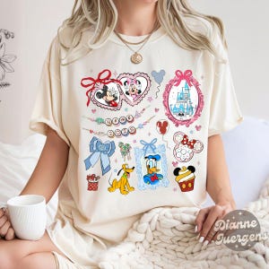 Comfort Color Disney Magical Castle with Blue Coquette Shirt, Magic Kingdom Sweatshirt, Disney Girl Trip 2025, Disneyworld Family shirts