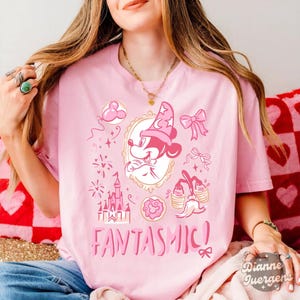 Pink Coquette Disney Mickey Wizard Shirt, Fantasmic Shirt, Wizard shirt, Magical shirt, Disney Family Vacation Shirt, Disney Kids Shirt