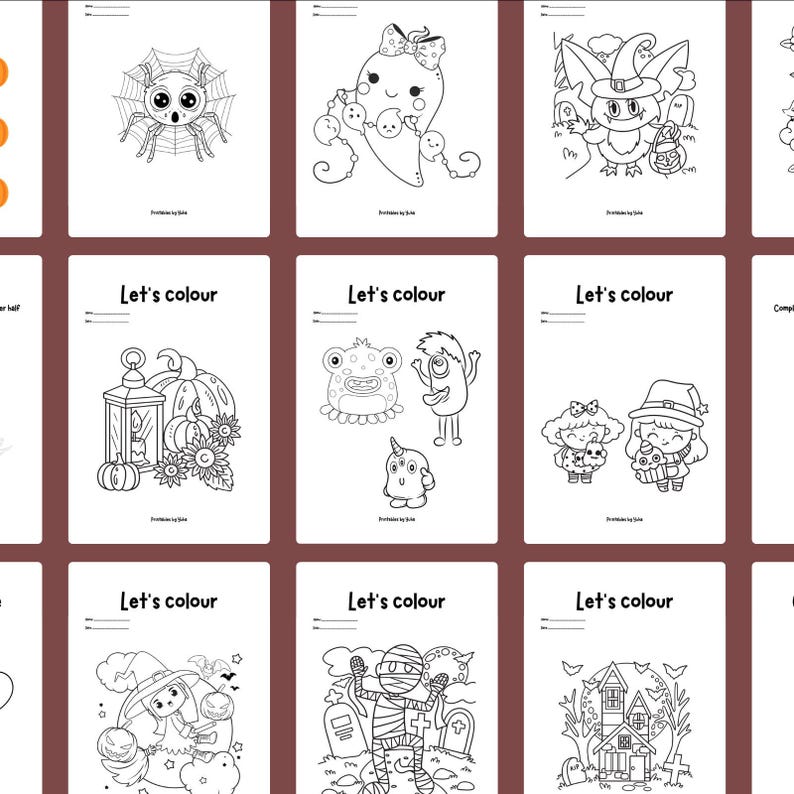 Halloween Activity Pack for Kids Printable, Printable Halloween ...