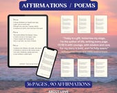 Affirmations cards, affirmations cards printables, positive quote flash cards self self-esteem, Self Love Affirmation Cards, Manifestation