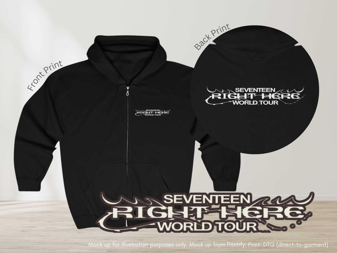Seventeen Right Here World Tour Inspired Hoodie Full Zip Jacket, Seventeen Merch, Seventeen, Seventeen Kpop, Carats, SVT Right Here - Etsy Seventeen Right Here World Tour Inspired Hoodie Full Zip Jacket, Seventeen Merch, Seventeen, Seventeen Kpop, Carats, SVT Right Here - Etsy