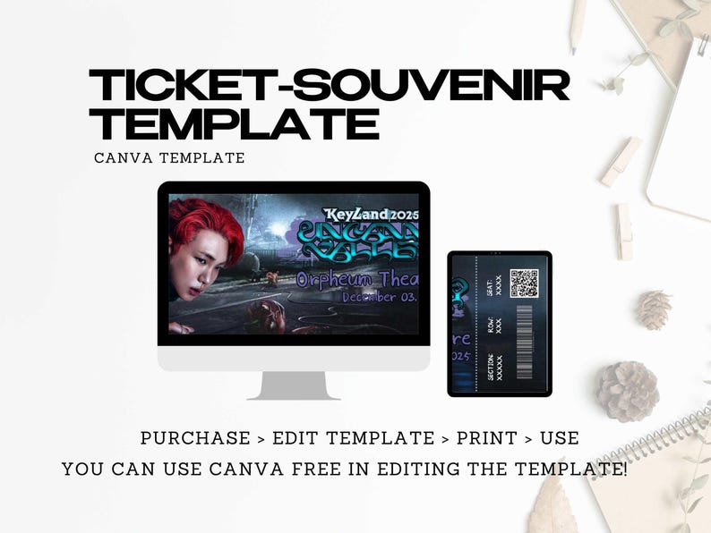 Key Land Merch Keyland 2025: Uncanny Vally US Tour Concert, Shinee Key, Personalized ...