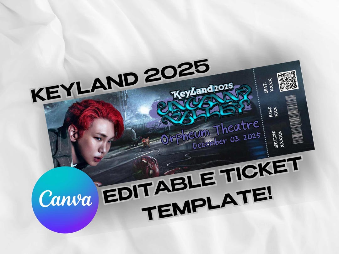 Key Land Merch Keyland 2025: Uncanny Vally US Tour Concert, Shinee Key, Personalized ...