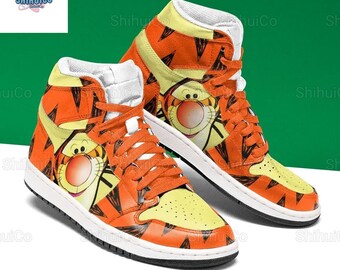 Tigger Shoes, Tigger Disney Shoes, Tigger Sneakers, Tigger Disney Mens Shoes, Tigger Casual Shoes, Tigger Funny Shoes, Tigger Sandals