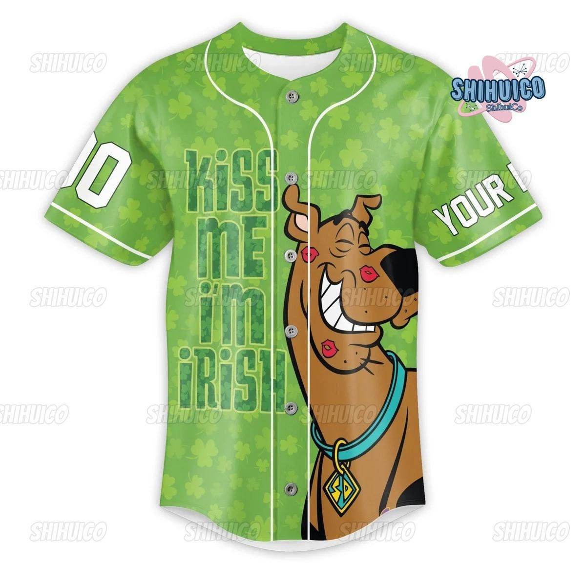 Personalized Scooby Doo Jersey, Scooby Doo Baseball Jersey