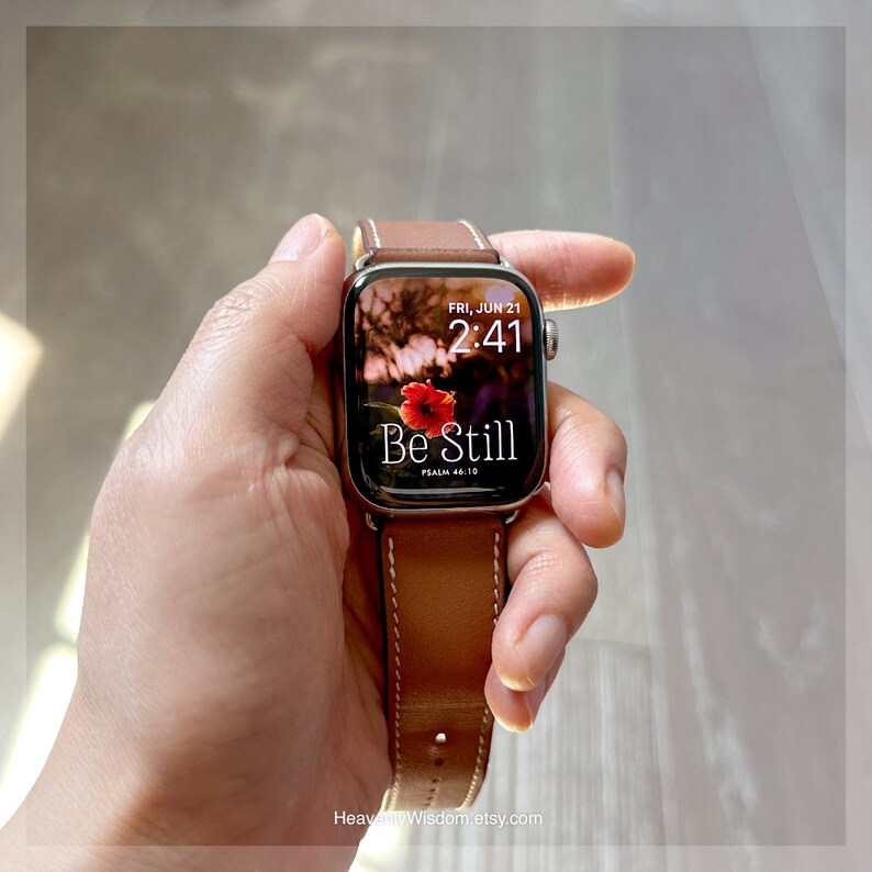 Psalm 46:10 Be Still Apple Watch Wallpaper Red Orange Apple Watch ...