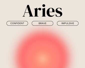 Aries Poster - Zodiac Poster Collection