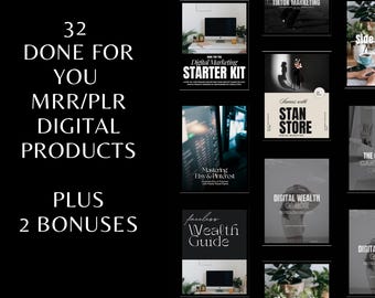 32 DFY eBook Bundle: MRR/PLR Digitale Produkte (Digitaler Download)
