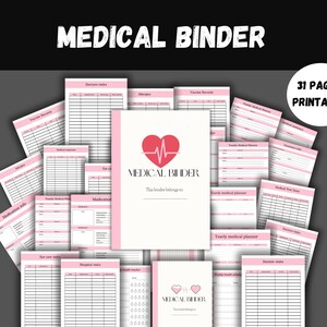 Medical Planner Printable,medical Binder,healthcare Planner,wellness ...