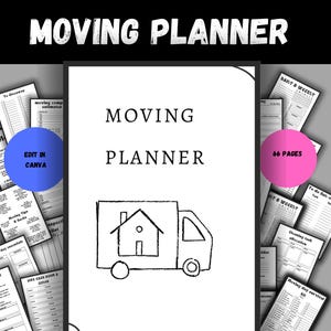 home moving planner,moving planner,moving kit binder,moving checklist,moving organizer,moving binder,house hunting