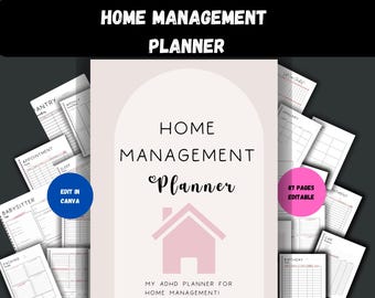 Home Management Planner: ADHD-vriendelijke life Organizer (digitale download)