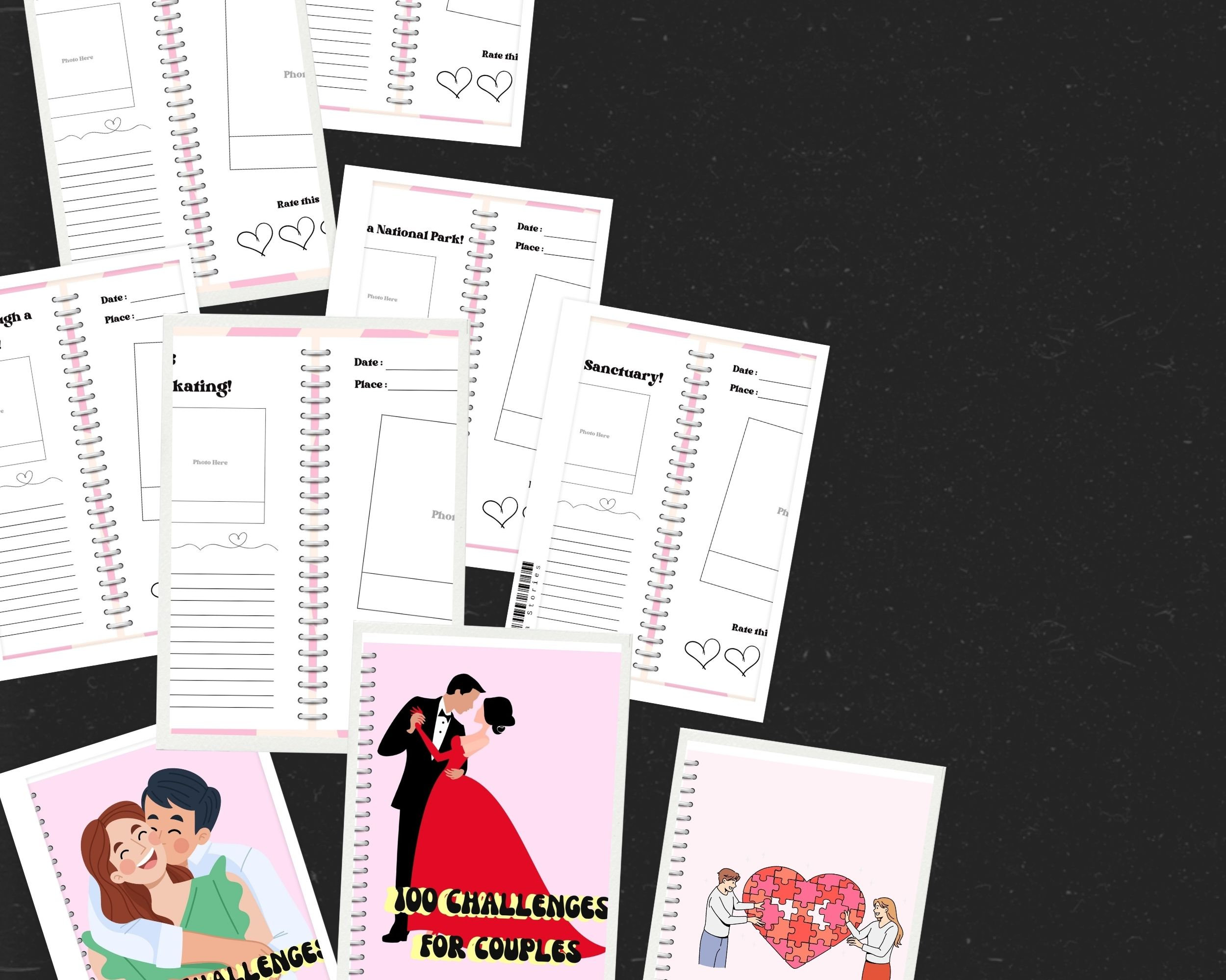 Partner Challenges Couple Challenges,100 Challenges for Couple,fun With Your Partner, Date ...