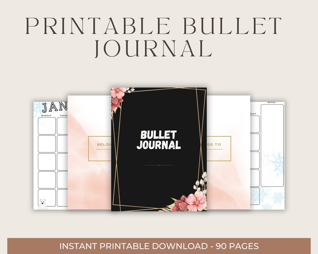 Printable Bullet Journal,printable Planner,happy Planner,printable Bujo ...
