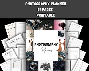 Fotografie Planer: Fotoshooting Vorlage zum ausdrucken (Digitaler Download)