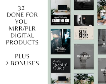 32 DFY eBook Bundle: MRR/PLR Digitale Produkte (Digitaler Download)