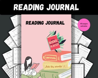 Reading planner|Reading Tracker|Reading journal|Reading Planner bundle|Book tracker|book journal|book review|Digital reading journal