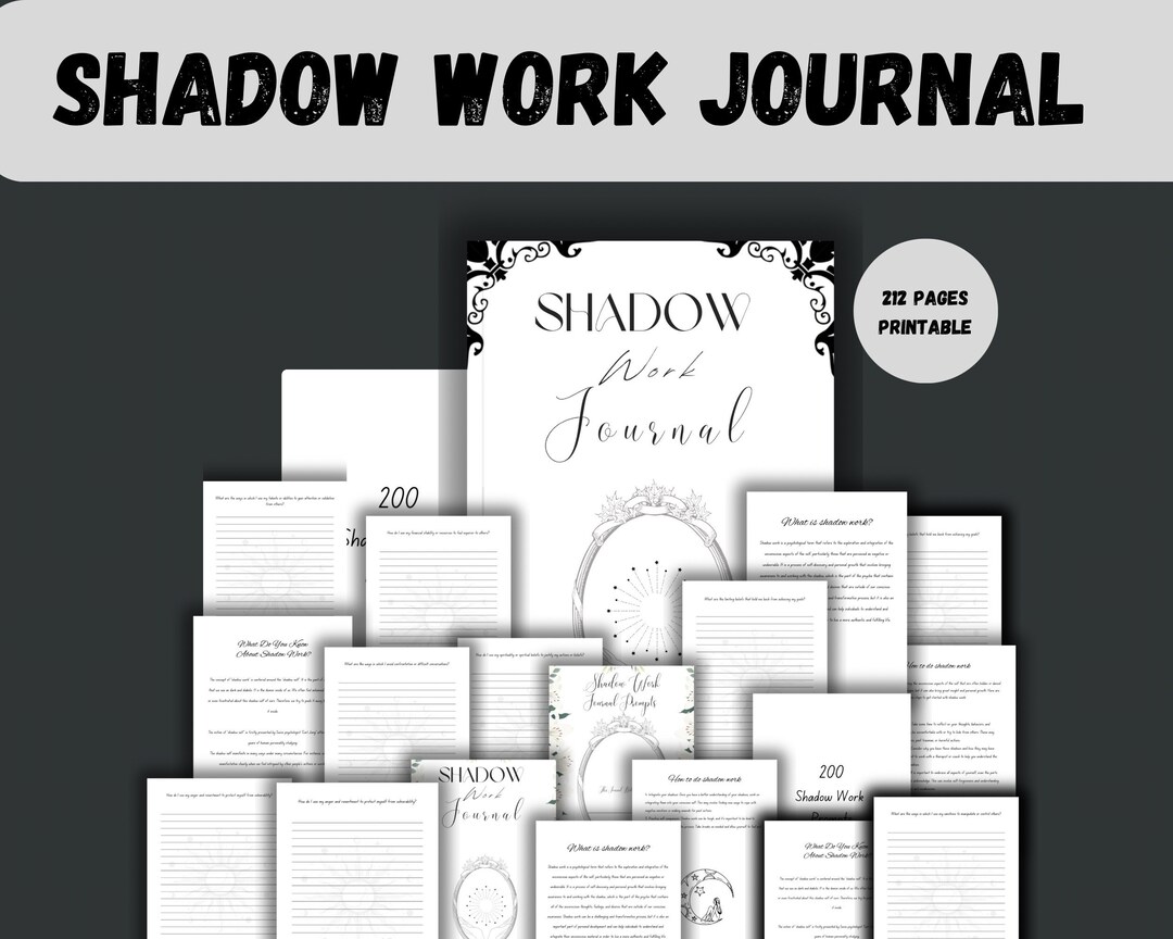 Shadow Journal.pdf Shadow Work Journal |printable Shadow Work Journal|mental Health ...