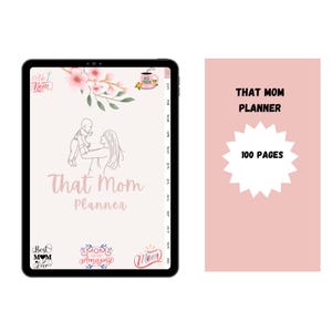 That mom digital planner,mom planner,busy mom planner,ipad planner,goodnotes planner,digital life planner,gift for mum