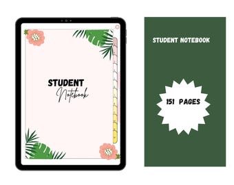 Digital Student Notebook: Hyperlinked Planner for iPad & Tablets (Digital Download)
