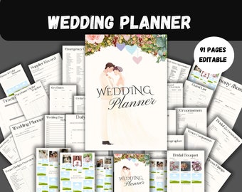 Wedding planner,Wedding templates,The ultimate wedding day binder template,Wedding itinerary,Wedding coordinator,Wedding planner checklist