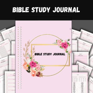 Printable Bible Study Journal: Faith Journey, Spiritual Growth (Digital Download)