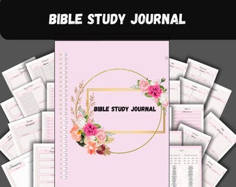 Printable Bible Study Journal: Faith Journey, Spiritual Growth (Digital Download)