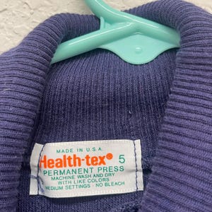 Vintage Healthtex Blue Turtleneck Long Sleeve Sz 5