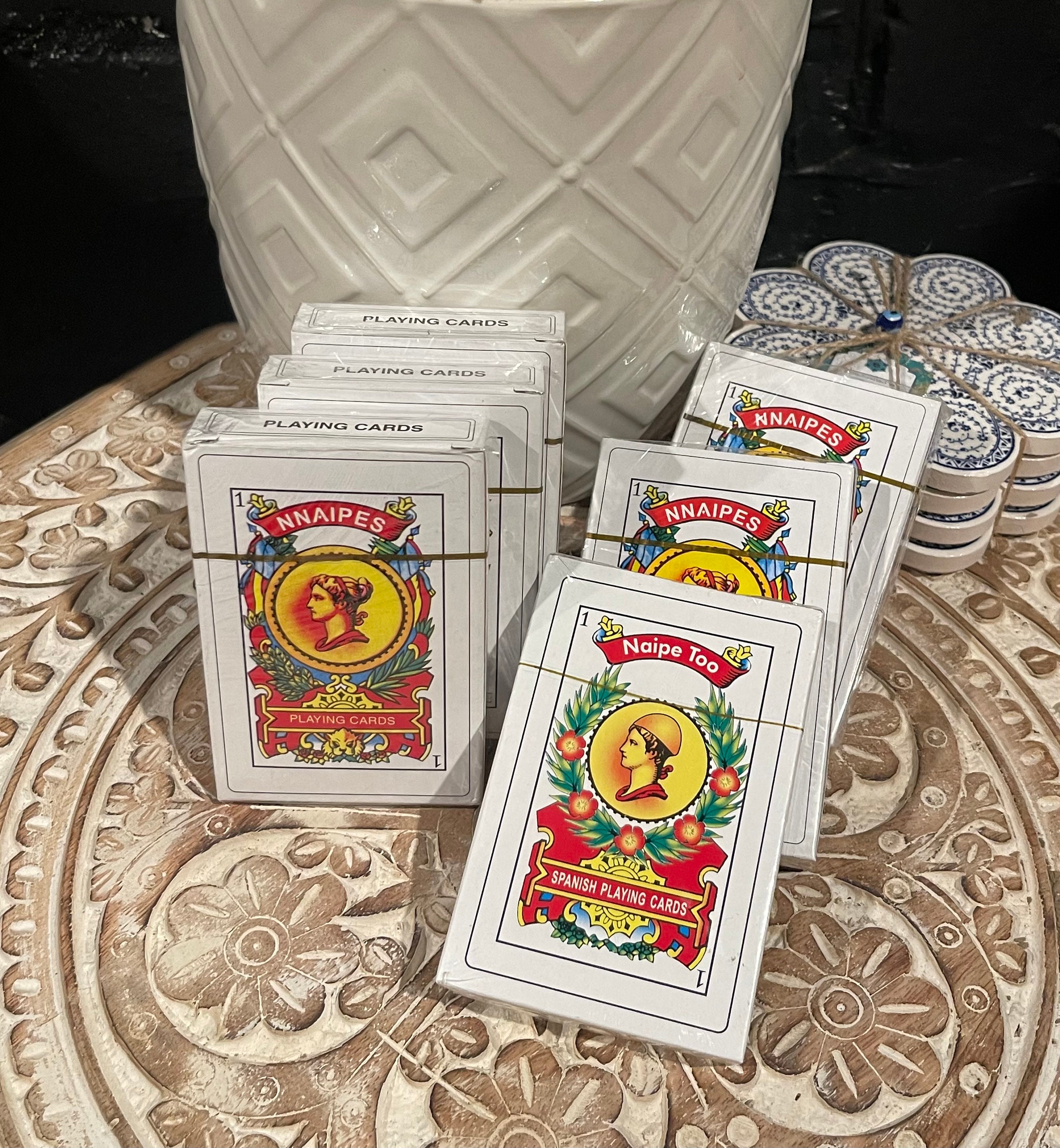 2 Decks Spanish Playing Cards Cartas Españolas, Baraja Española, Briscas  Cards Puerto Rico, Mexican Playing Cards, Plastico Spanish Cards, Barajas