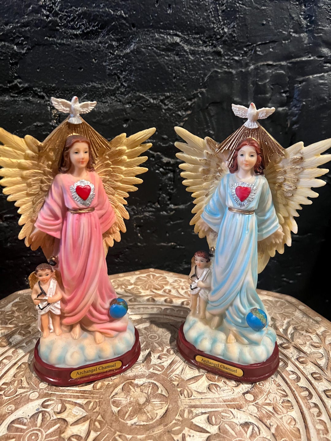 Archangel Chamuel Statue Etsy