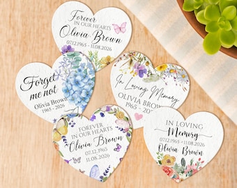 In Loving Memory Wildflower Seed Paper Bulk Custom Memorial Favors Funeral Keepsake Gift Forever in our Hearts Plantable Memorial Seed Paper