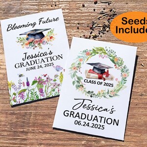 Custom Graduation Seed Packet Favor for Guest Graduation Wildflower Seed Packet Seeds of Success Favors in Bulk Wedding, Birthday Seed Favor