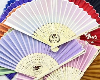 Personalized Graduation Fan Favor/Bachelor's Degree Graduation Fan/Custom Hand Fan for Nurse Graduation/Personalized Gift for 2025 Graduates