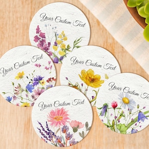 Bulk Plantable Seed Papers/Personalized Business Logo Wildflower Seed Paper/Wedding Favors For Guest/Custom Party Favors/Seed Paper Circles