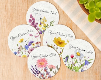 Carta con semi piantabili all'ingrosso/Carta con semi di fiori selvatici con logo aziendale personalizzato/Bomboniere per matrimoni per gli ospiti/Bomboniere personalizzate per feste/Cerchi di carta con semi