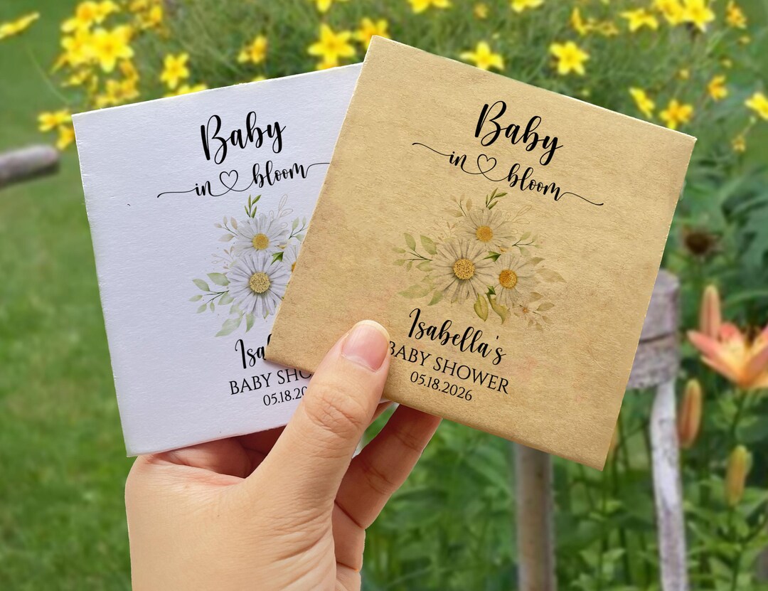 Wildflower Seed Packets Baby Shower Invitation, Custom Baby in Bloom ...
