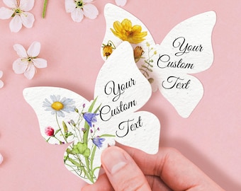 Plantable Wildflower Seed Paper, Personalized Wedding Favors in Bulk, Recycled Seed Paper, Thank you Favour, 2.5 inches, Custom Party Favors