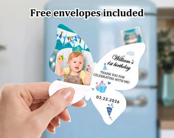 Birthday Photo Magnets Custom Custom Birthday Party Favors Birthday Gifts Birthday Magnets Favor Personalized First Birthday Fridge Magnets
