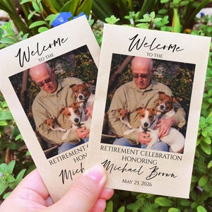 Personalized Retirement Seed Packets Seeds Included Retirement Favor for Guests in Bulk Eco- friendly Retirement Gifts Happy Retirement Card