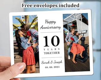 Anniversary Magnets Personalized Photo Fridge Magnets Personalized Decor Wedding Anniversary Magnet Photo Keepsake for Parents Grandparents