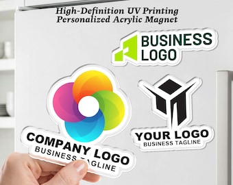 Custom Logo Acrylic Magnet, Personalized Magnet Photo Cutout for Fridge, Business Magnet, Office Decor, Custom Corporate Gift, Keepsake Gift