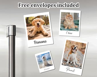 Kundenspezifische Haustier-Magnete / personalisierte Haustier-Porträt-Kühlschrank-Fotomagnete / niedliche Tiermagneten / dekorativer Magnet / personalisierte Geschenke für Hundekatzenliebhaber